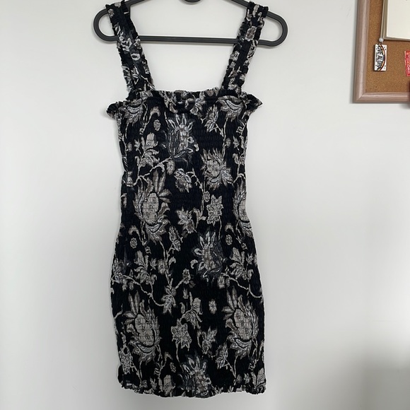 Mikoh Magnolia Mini dress in black flora - Picture 2 of 4